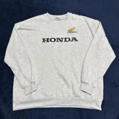 ラスト値下げ❗️ホンダ　スウェット　裏起毛　トレーナー　プルオーバープリント