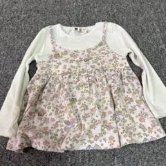 アンパンマン 花柄 長袖カットソー　100センチ