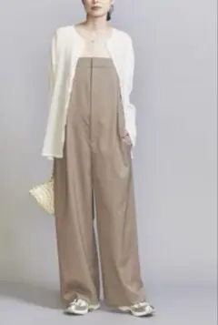 BEAUTY&YOUTH ベアトップ オールインワン モカ Sサイズ 美品