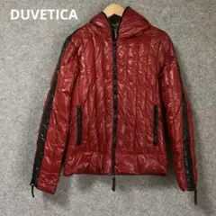 DUVETICAレッド キルティング ダウンジャケット フード付きのサムネイル