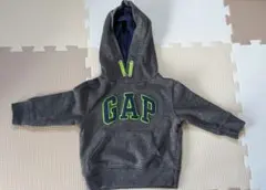 【80】Baby GAP パーカー グレー ボーイズ 男の子 ネイビー