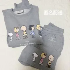 ジェラートピケ　ジェラピケ　スヌーピー　PEANUTS コラボ　スウェット