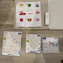 ミキハウス 肌着、バスタオル、ガーゼ、ベビーオイルセット