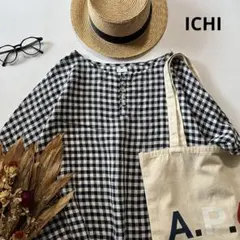 c762＊ ICHI イチ ドルマンスリーブ リネンプルオーバー シャツのサムネイル