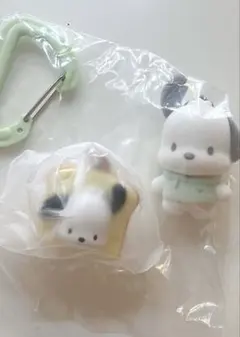 산리오 ポチャッコ 2個セット カラビナ しょくぱんず
