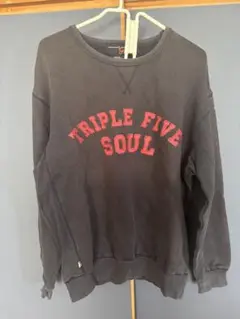 ヴィンテージ TRIPLE FIVE SOUL 紺色×赤 スウェットM 00s