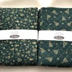 クリスマス柄 キルティング生地セット