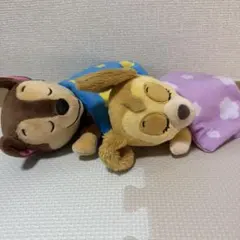 パウ・パトロール　BED TIMEぬいぐるみ　チェイス・スカイ