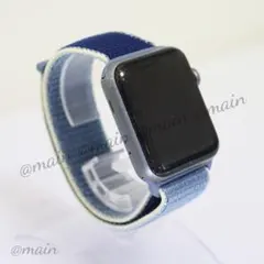 アップルウォッチ 42/44/45/49mm スポーツループ アラスカンブルー