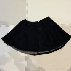 petit main ダークブルー フレアスカート 80サイズ