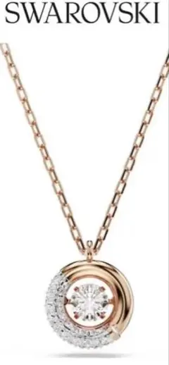 Swarovski Dextera ネックレス ラウンドカット ローズゴールド