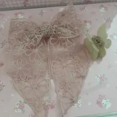 バレッタ　ヘアアクセサリー　クリップ　蝶　ピンク　リボン