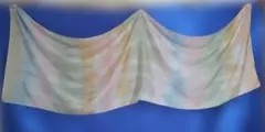 手染め　絹　ロングスカーフ・ショール　　No.70259