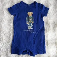 ラルフローレン ポロベア　半袖　ロンパース　ネイビー　9M75