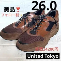 大幅値下げ❣️UNITED TOKYO コンビレザーダッドスニーカー 26cmのサムネイル