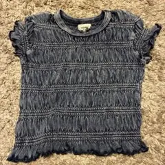 断捨離セール【90】エフオーキッズ　デニム風トップス