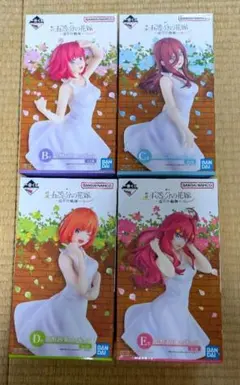 映画 五等分の花嫁 巡りの軌跡　フィギュアセット 中野二乃、三玖、四葉、五月