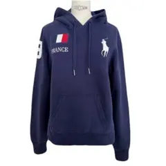90ssビックポニー✨Ralph Lauren ジップパーカー ブラックMサイズ