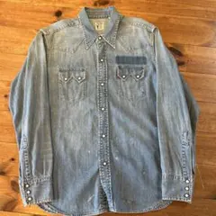 LVC 復刻 50s ウエスタンシャツ sawtooth denim シャツのサムネイル