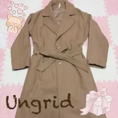 Ungrid ブラウン ロングコート ウエストベルト付きのサムネイル