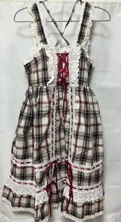 HEIHEI ヘイヘイ ドールドレスハーネス チェック 赤 - メルカリ