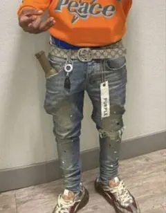 PURPLE-BRAND ダメージジーンズ　29インチ