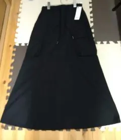 GU カーゴマキシスカート　Sブラック