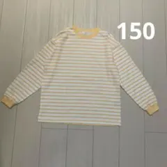 b.ROOM☆シンプルボーダー長袖Tシャツ150