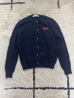 PLAY COMME des GARCONS カーディガン ネイビー L
