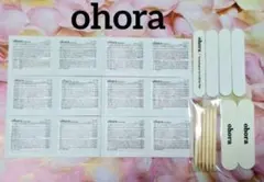 ★ohora★オホーラプレップパッド12枚＋ウッドスティック6本＋やすり6本②