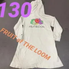 THE SHOP TK キッズ　フルーツオブザルーム130長袖パーカーワンピース