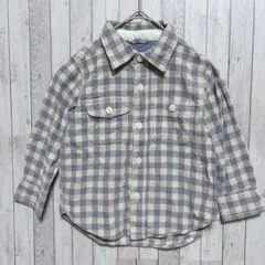 【babyGap】チェック柄長袖シャツ 100cm