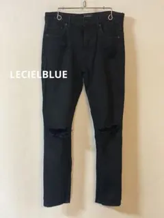 LECIELBLUE ルシェルブルー ダメージクラッシュデニムパンツ 24のサムネイル