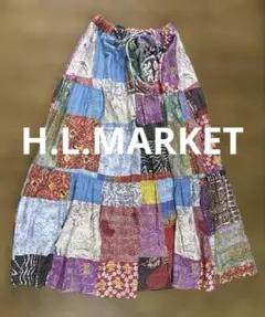 専用になります。　　H.R.MARKET パッチワーク フレアスカートのサムネイル