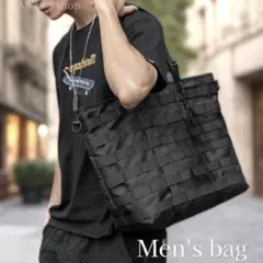 トートバッグ メンズ ブラック 黒 大容量 ビジネスバッグ 通勤 新品大きめ