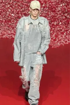 diesel 23aw キャップ　archive ダメージ加工