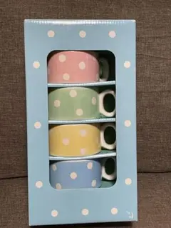 Afternoon Tea アフターヌーンティー　水玉模様　マグカップ4個セット