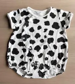ロンパース　牛柄　60 アカチャンホンポ　半袖