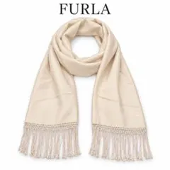 E699 美品 フルラ 未使用保管品 シルク カシミヤ ストール レディース