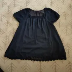 ROPE'　ネイビーブラウス　トップス　Mサイズ