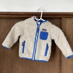 Patagonia フリースジャケット 18M ベージュ/青　レトロＸ