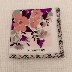 【新品】BURBERRY バーバリー フラワープリント ハンカチ