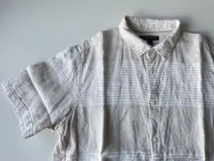バナナリパブリック リネンシャツ 半袖 リネン100%