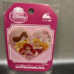ディズニープリンセス ハート型ワッペン