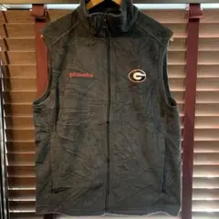 Columbia Georgia大学　フリースベスト古着