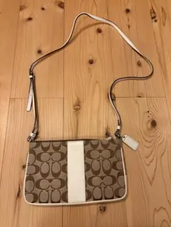 美品　COACH コーチ シグネチャー ショルダーバッグ 6338 斜め掛け