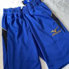 新品　Mizuno ハーフパンツ 青 150