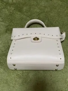 DIANA　ハンドバッグ　ショルダーバッグ　ビジュー　アイボリー　ホワイト ダイアナ ハンドバッグ ショルダーバッグ ビジュー アイボリー