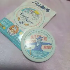 スタジオジブリ　ハウルの動く城　カカシ　カブ　缶バッジ