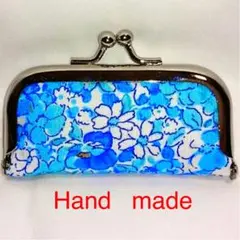 がま口花柄印鑑ケース